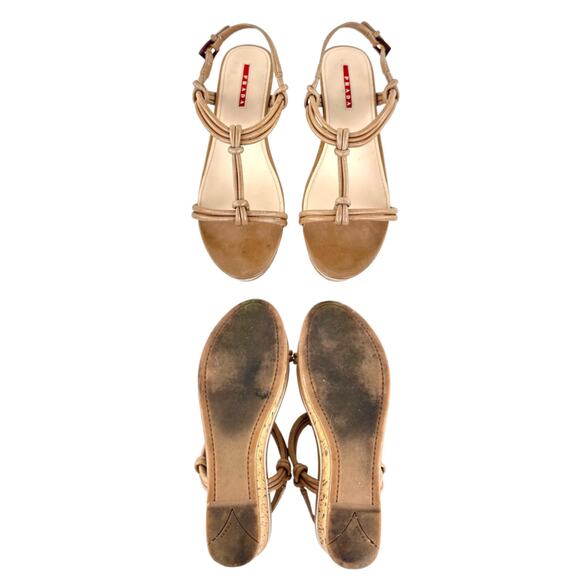 Prada Sport Wedge Sandals - Picture 6 of 8